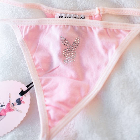 SOLD pink playboy thong - Picture 5 of 7